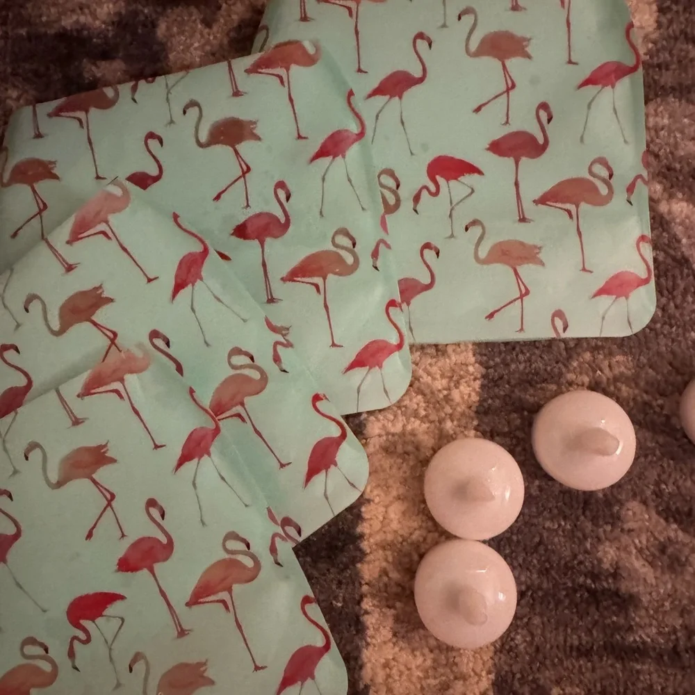 Modgy Flamingo Luminary Lanterns - Aqua and Pink